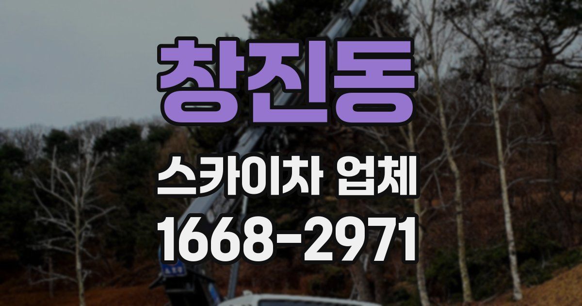 창진동 스카이차 업체