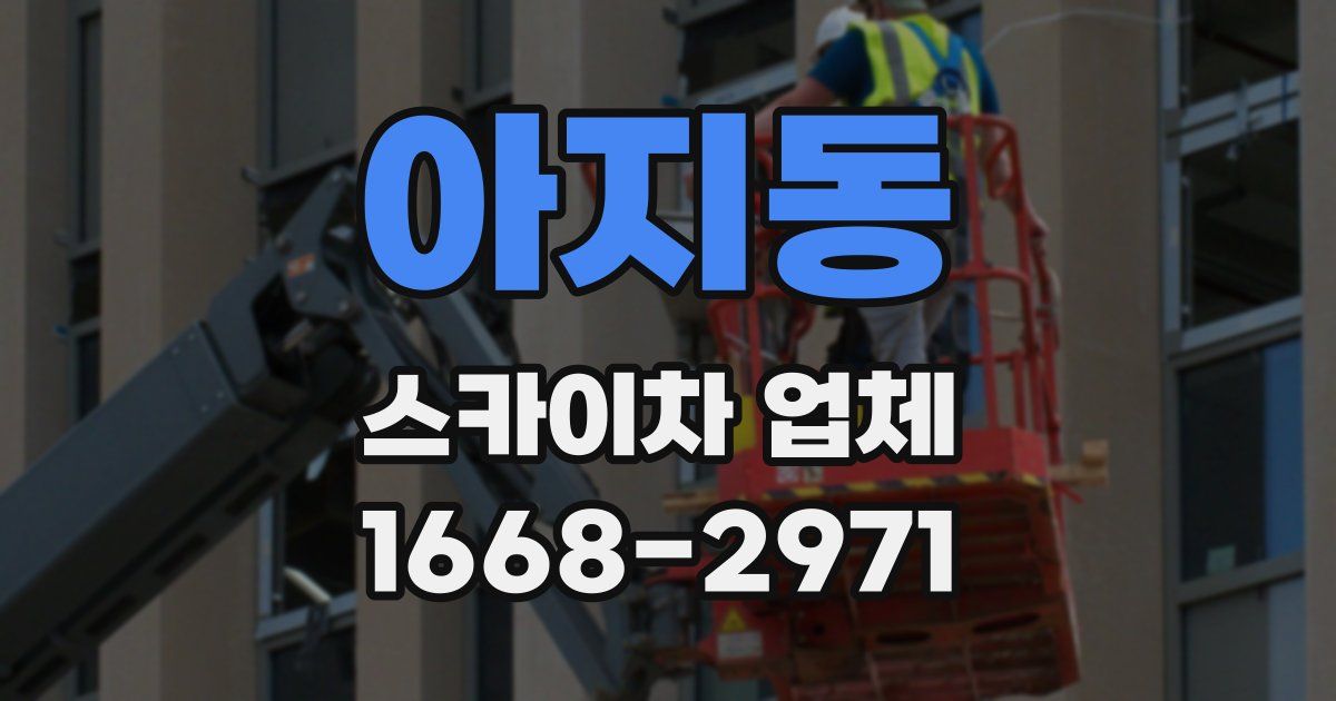 아지동 스카이차 업체