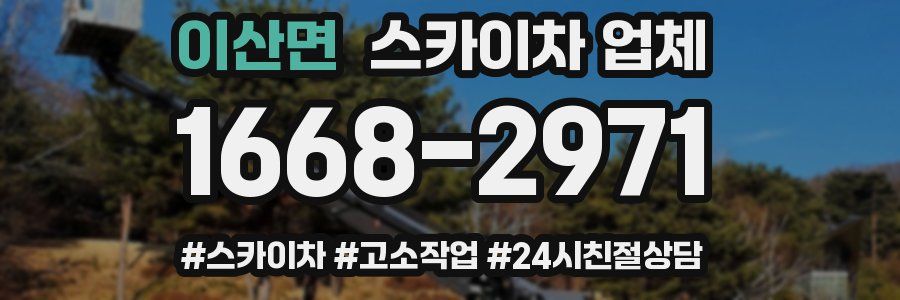 이산면 스카이차 업체