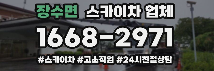 장수면 스카이차 업체