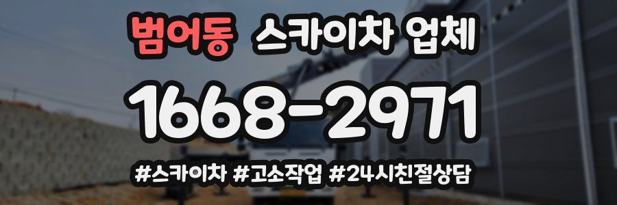 범어동 스카이차 업체