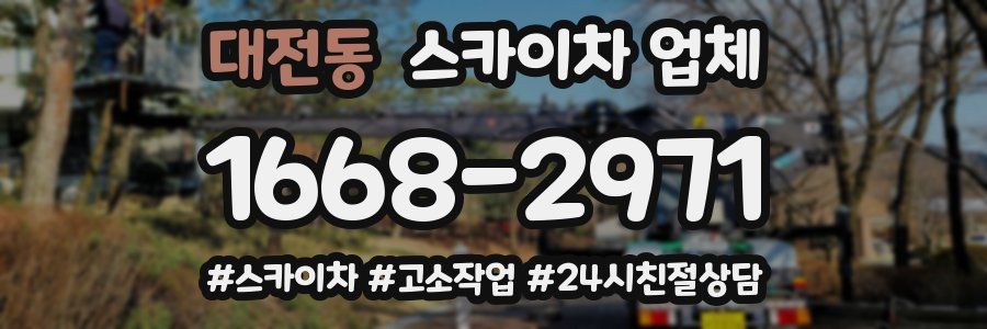 대전동 스카이차 업체