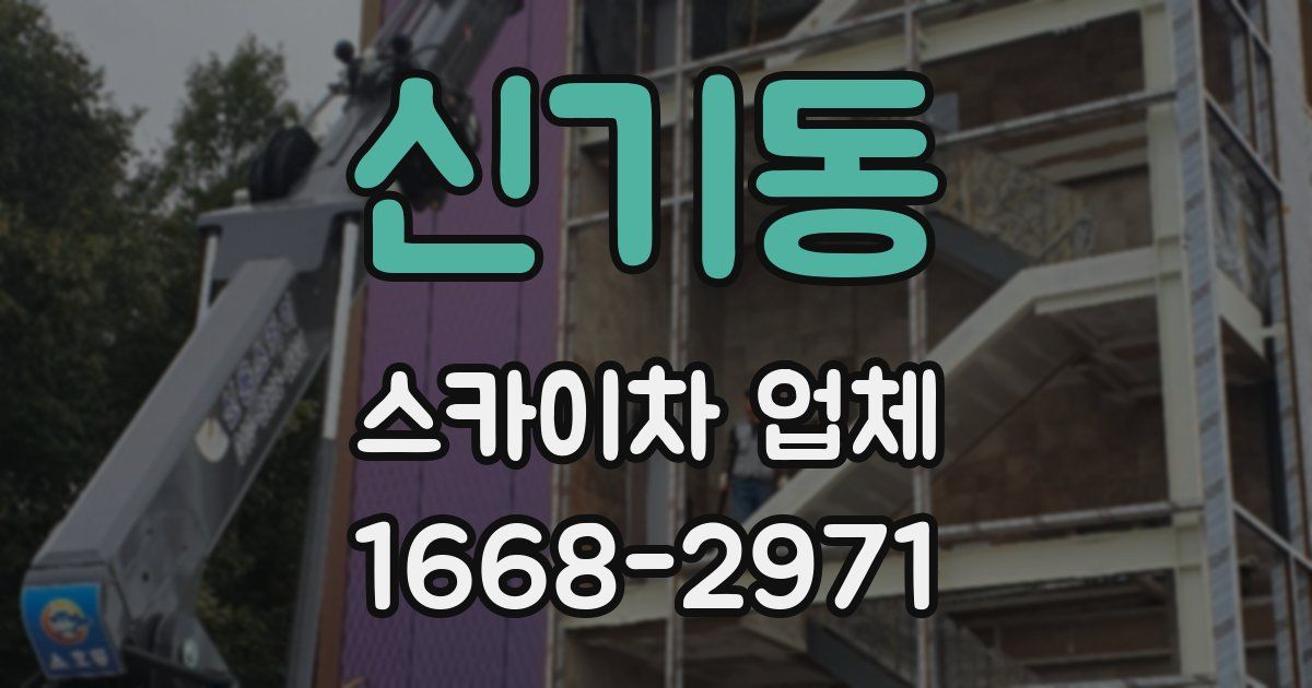 신기동 스카이차 업체