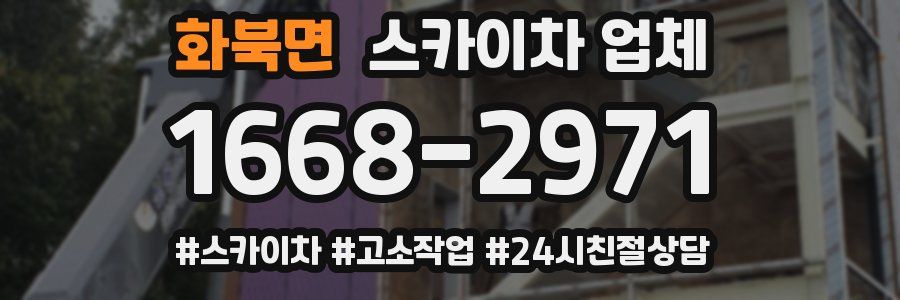 화북면 스카이차 업체