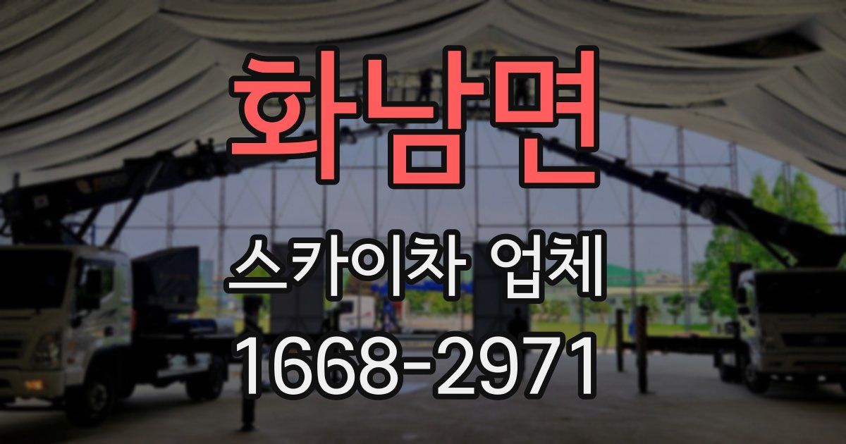 화남면 스카이차 업체