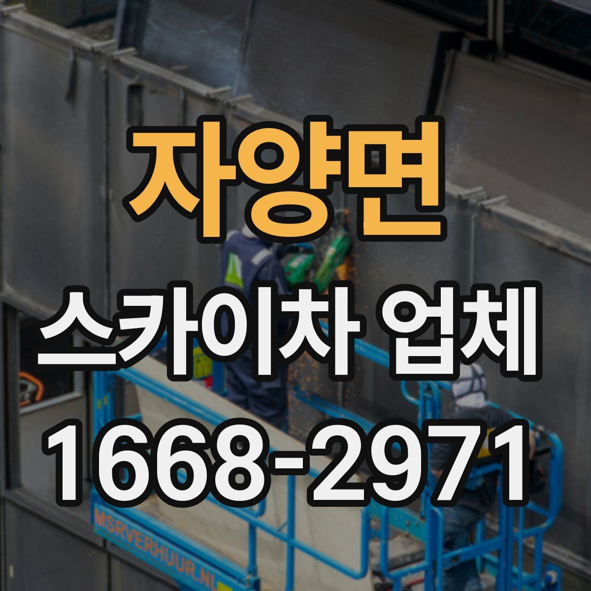 자양면 스카이차 업체