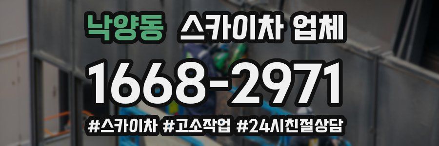 낙양동 스카이차 업체