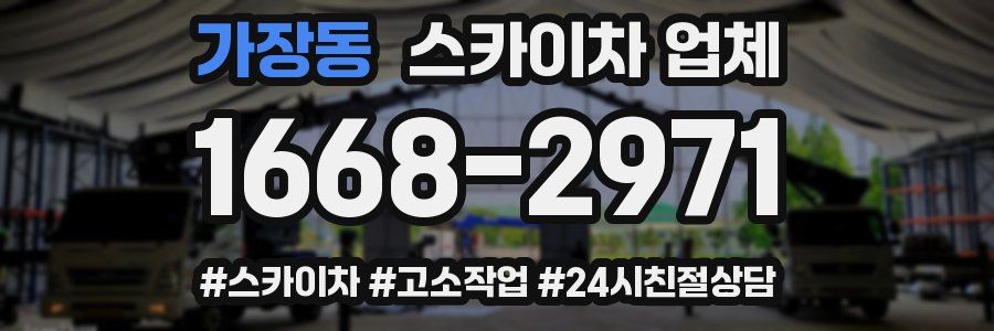 가장동 스카이차 업체