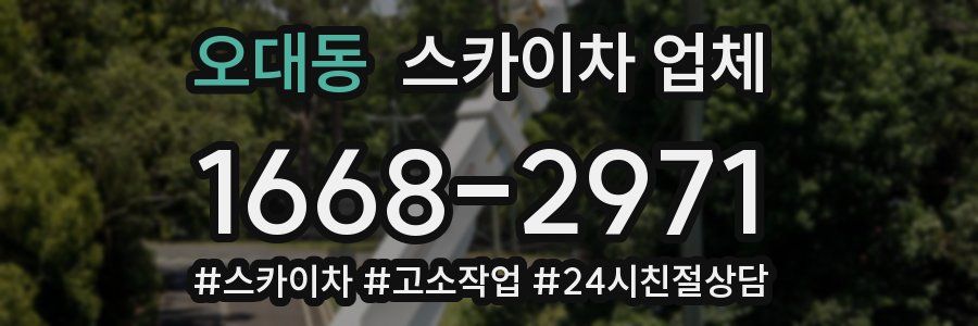 오대동 스카이차 업체