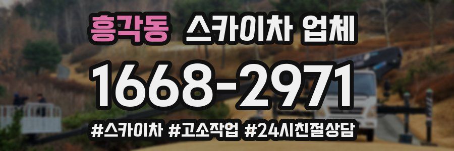 흥각동 스카이차 업체