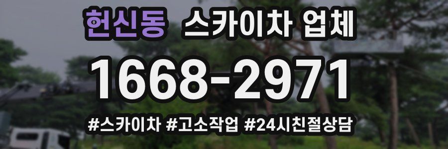 헌신동 스카이차 업체