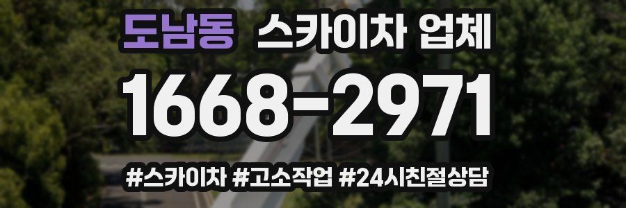 도남동 스카이차 업체