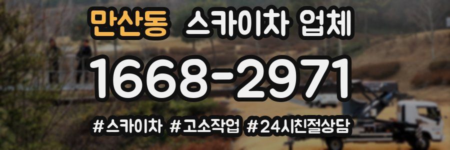 만산동 스카이차 업체