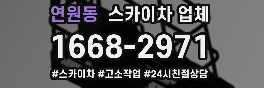 연원동 스카이차 업체