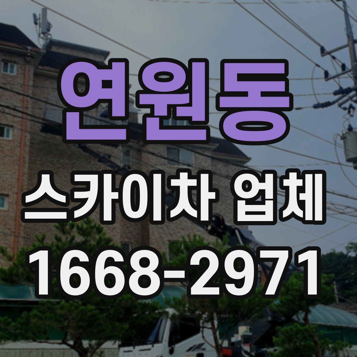 연원동 스카이차 업체