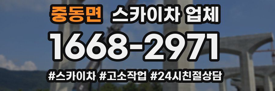 중동면 스카이차 업체