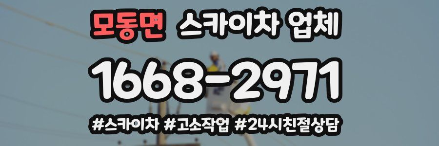 모동면 스카이차 업체