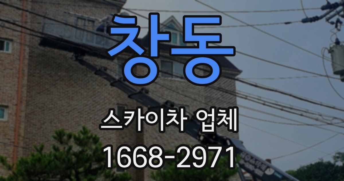 창동 스카이차 업체