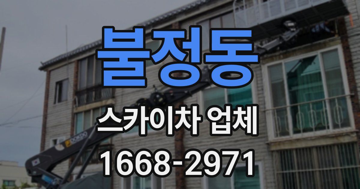 불정동 스카이차 업체