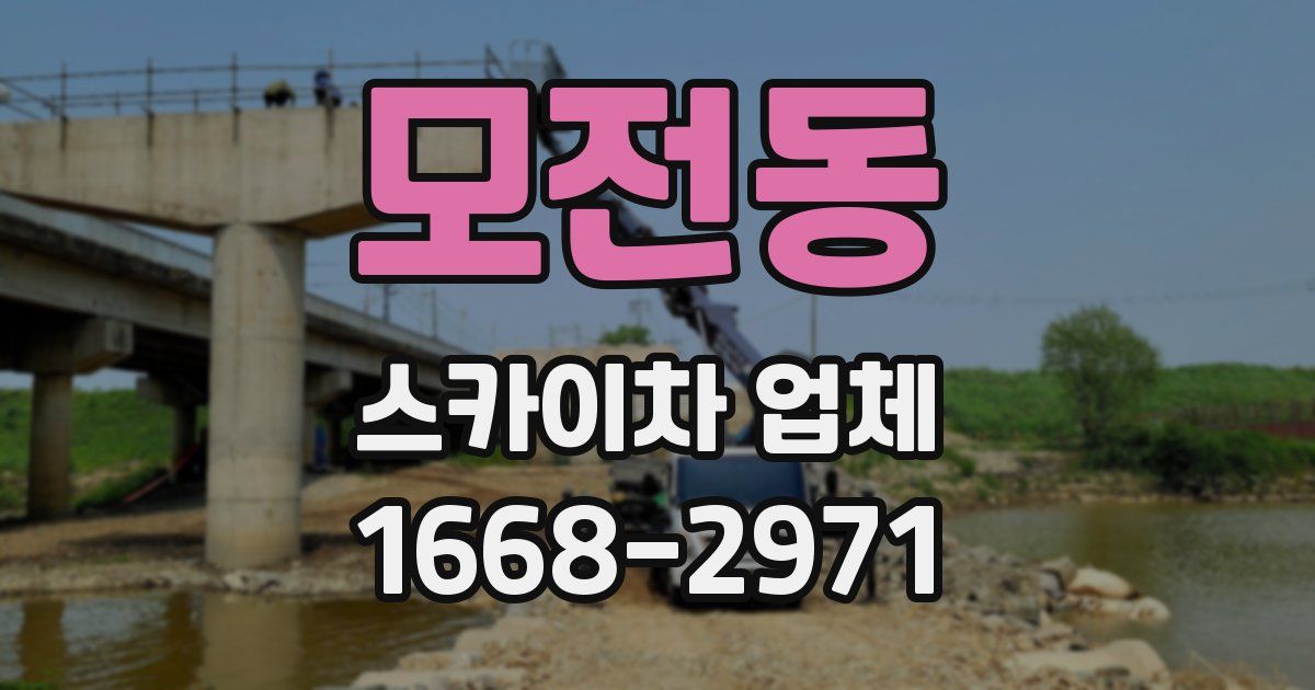 모전동 스카이차 업체