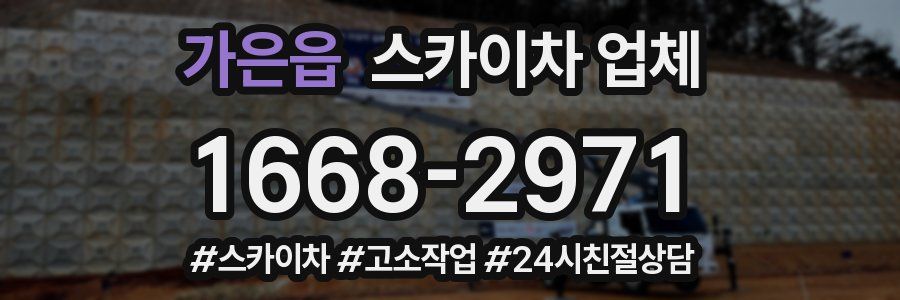 가은읍 스카이차 업체