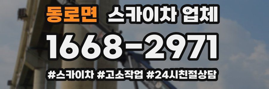 동로면 스카이차 업체