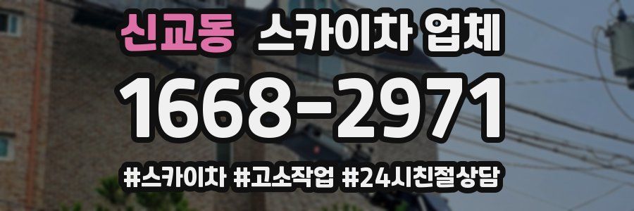 신교동 스카이차 업체