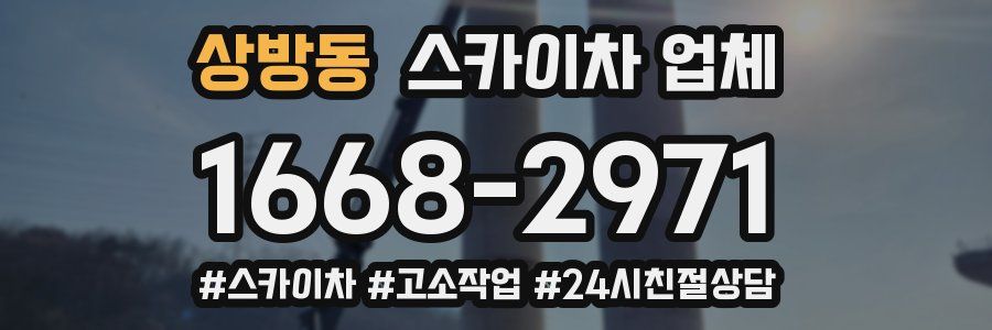 상방동 스카이차 업체
