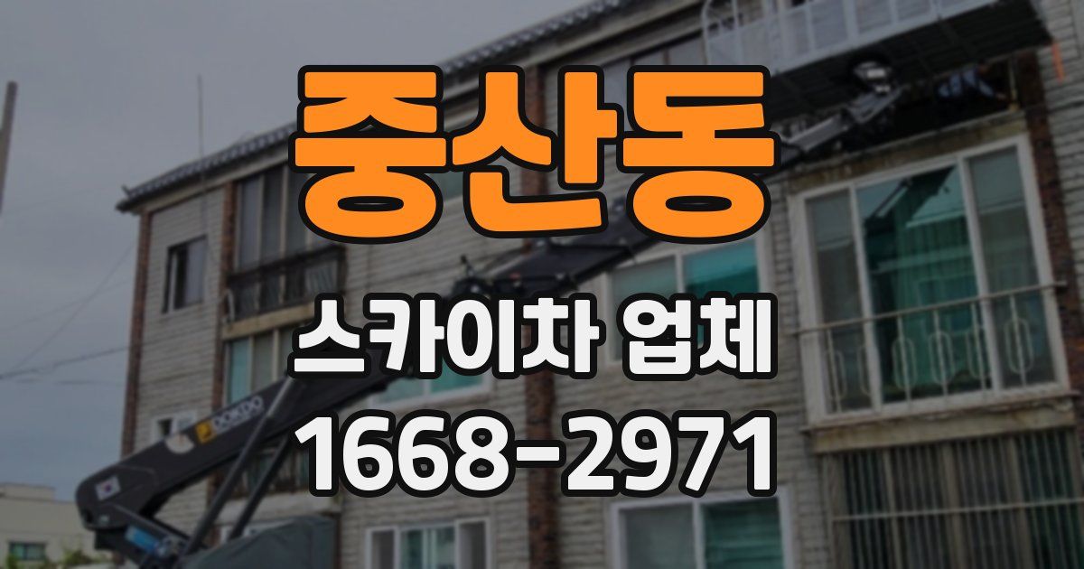 중산동 스카이차 업체