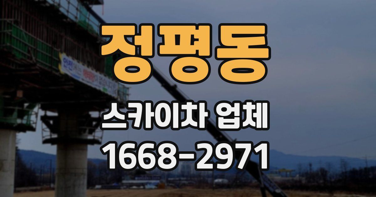 정평동 스카이차 업체