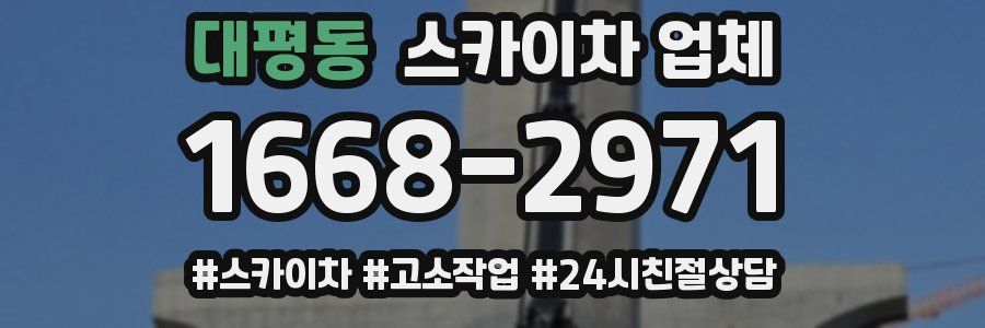 대평동 스카이차 업체