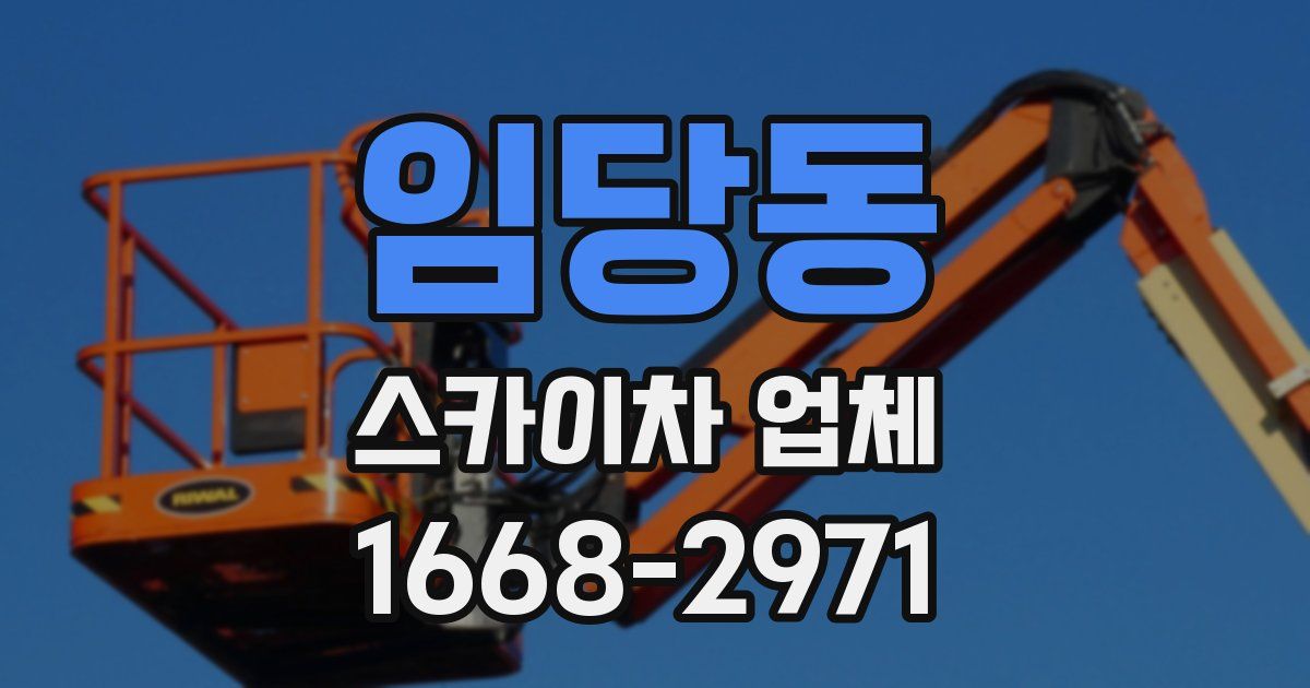 임당동 스카이차 업체