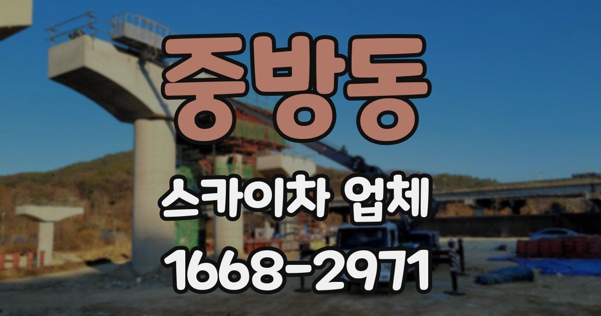 중방동 스카이차 업체