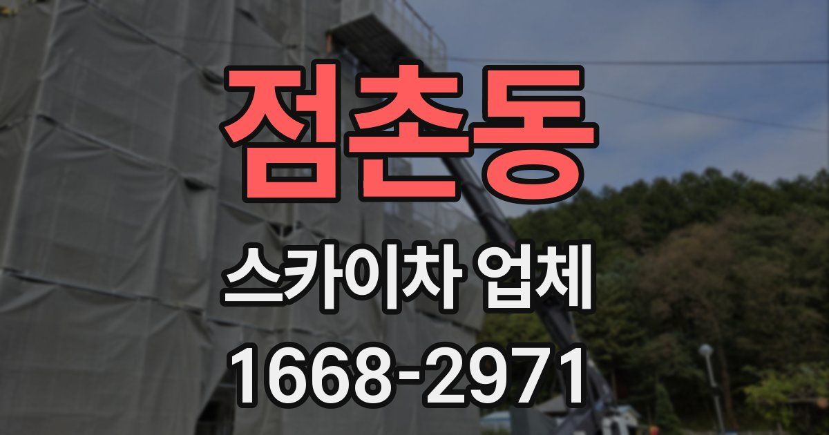 점촌동 스카이차 업체