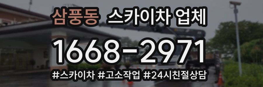 삼풍동 스카이차 업체