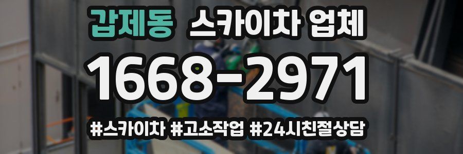 갑제동 스카이차 업체