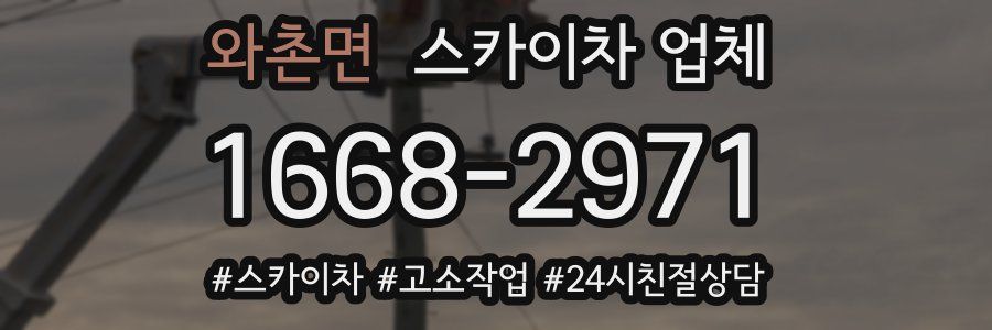 와촌면 스카이차 업체