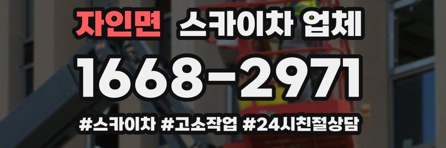 자인면 스카이차 업체