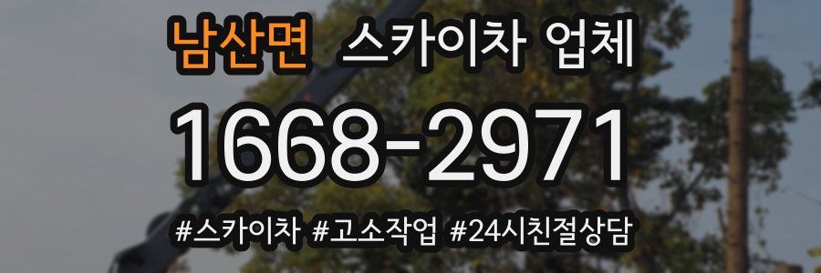 남산면 스카이차 업체