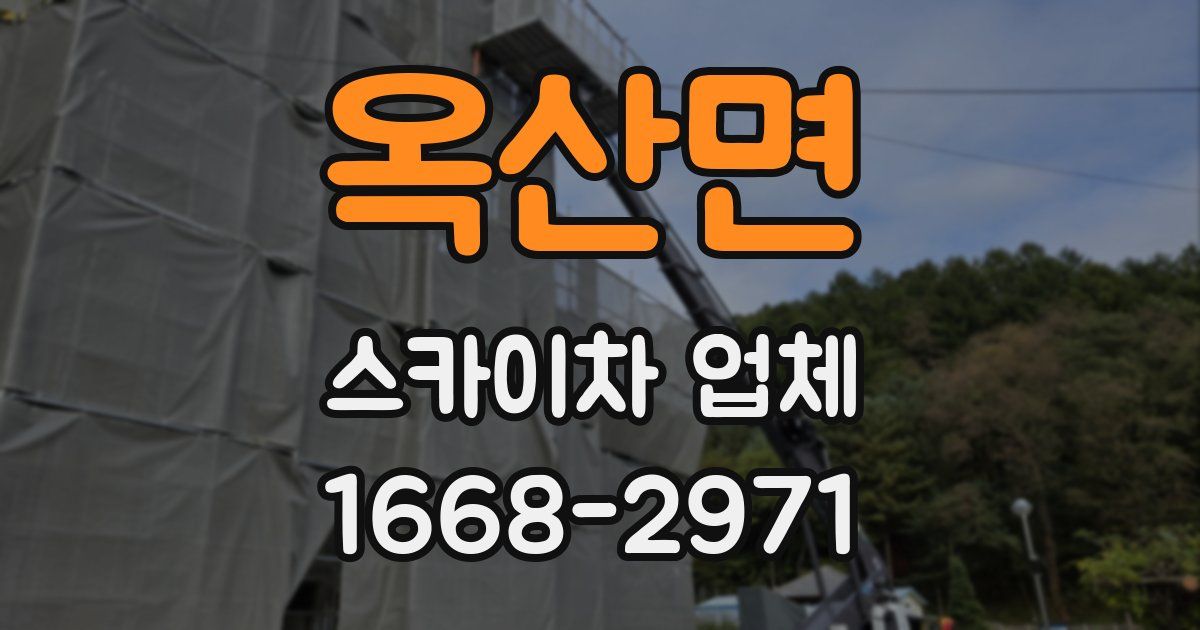 옥산면 스카이차 업체