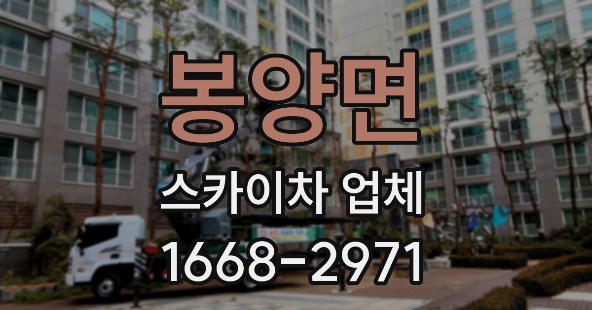 봉양면 스카이차 업체