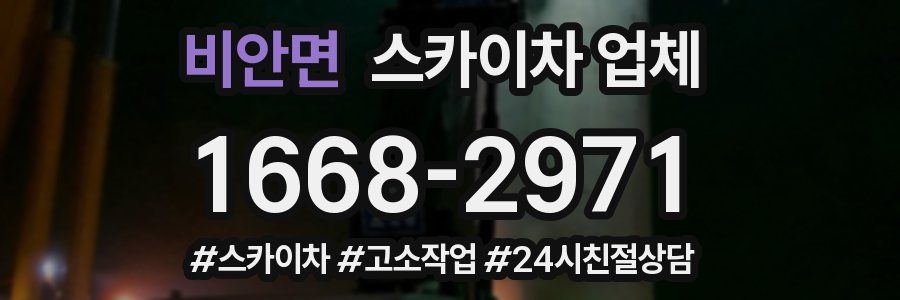비안면 스카이차 업체
