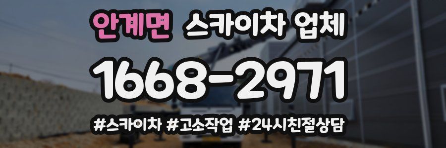 안계면 스카이차 업체