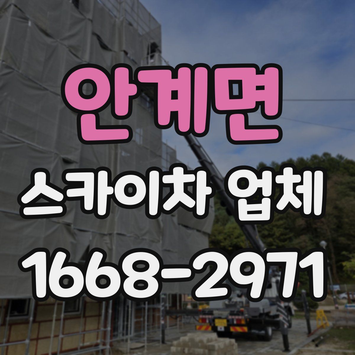 안계면 스카이차 업체