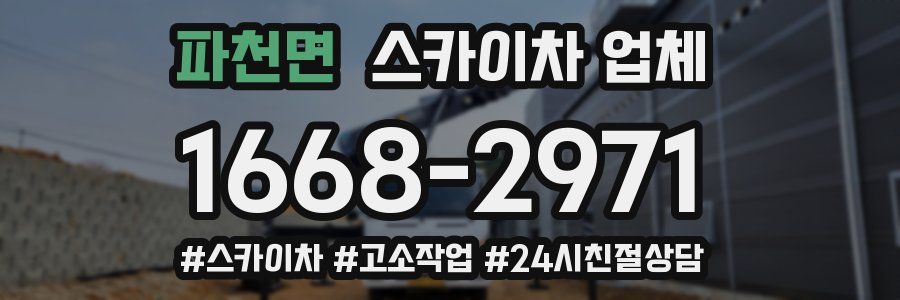 파천면 스카이차 업체
