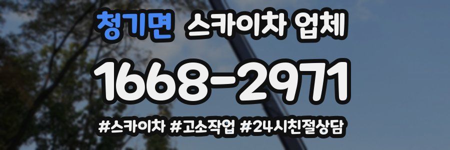 청기면 스카이차 업체