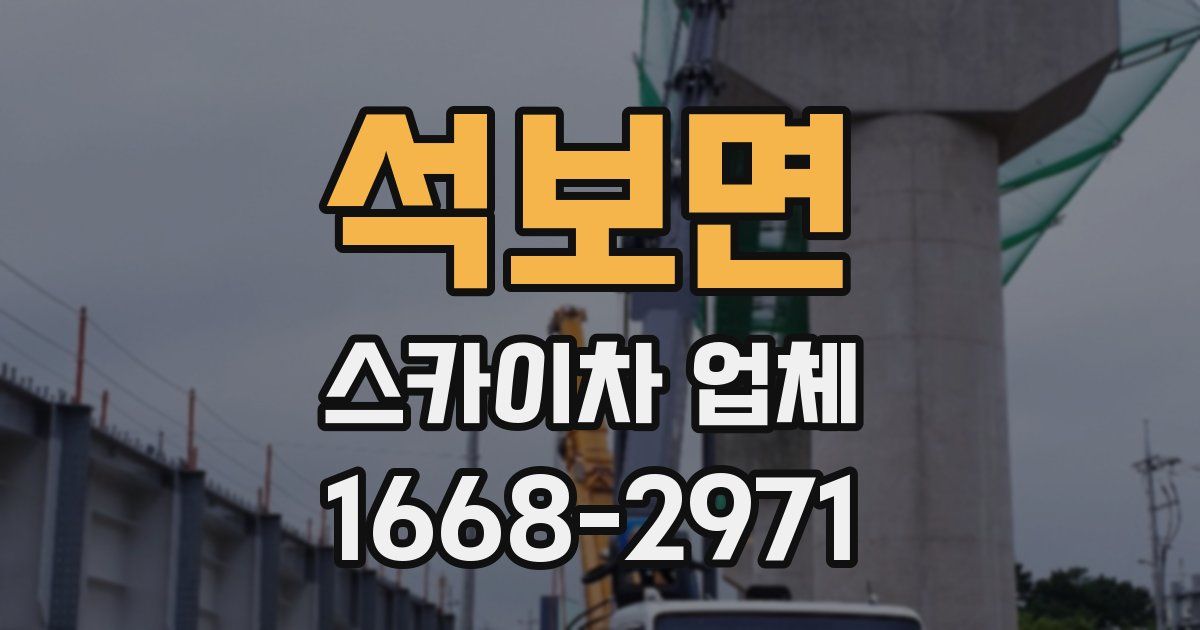 석보면 스카이차 업체