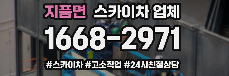 지품면 스카이차 업체