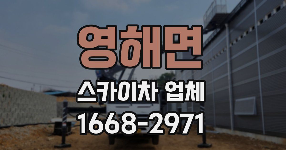 영해면 스카이차 업체