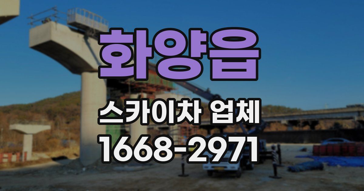 화양읍 스카이차 업체